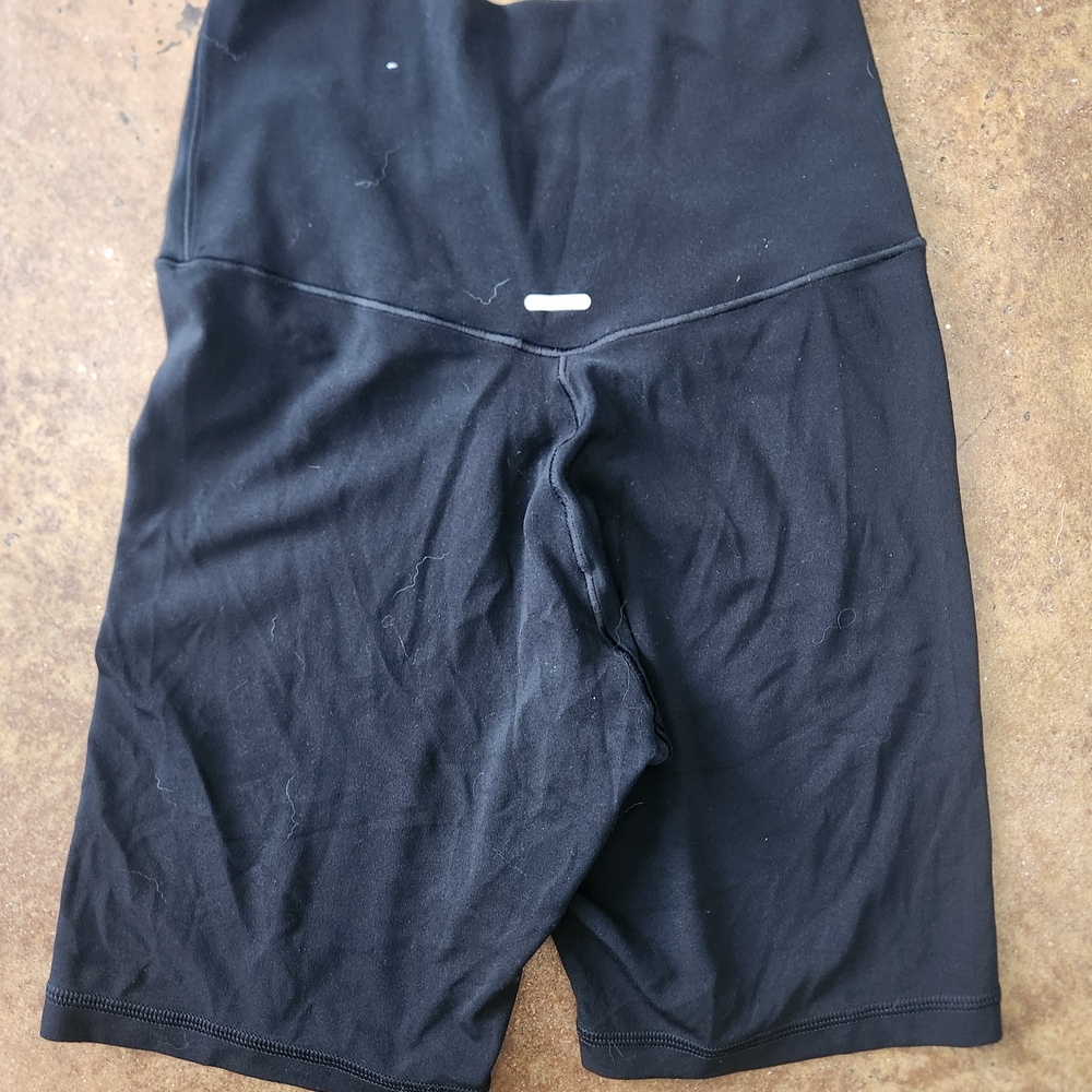 aerie Black High-Waist Athletic Bike Shorts - Picture 4 of 6